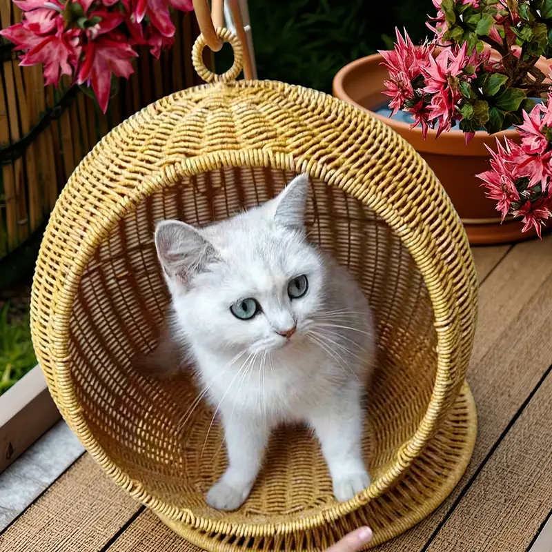 Ninho Suspenso de Vime para Gatos PatinhaPlus©