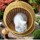 Ninho Suspenso de Vime para Gatos PatinhaPlus©